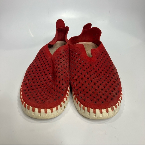 Ilse Jacobsen Tulip 139 slip on shoes red leather women’s size 40 - Picture 3 of 8